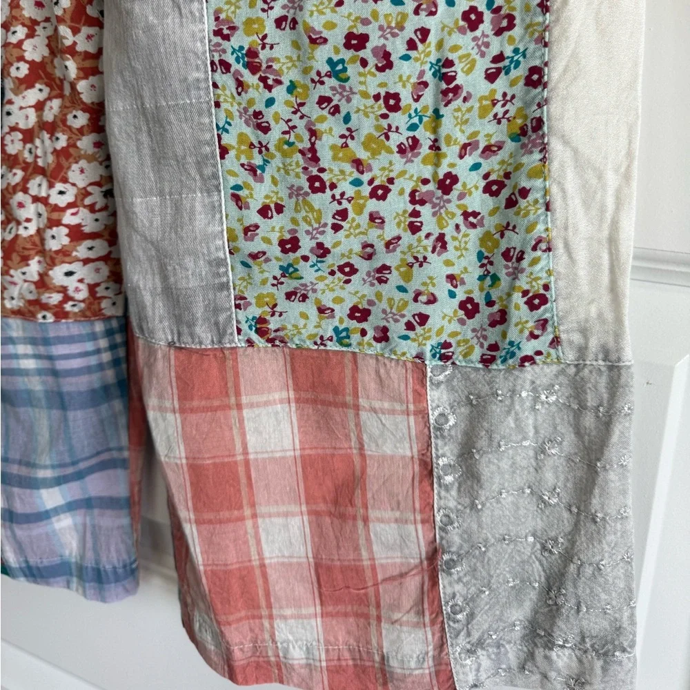 Young Threads Patchwork Pants NWT Medium Boho Cottagecore - Picture 8 of 14